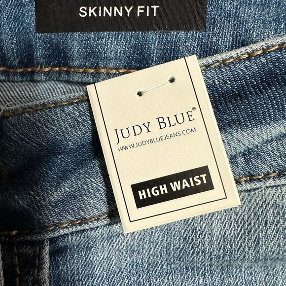 JUDY BLUE NWT Lemon Patch High Waist Skinny Jeans, Size 18W (v) - Picture 8 of 9